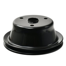 Single-groove Lwp Steel Crankshaft Pulley Black For 1969-86 Sbc 283 327 350 400