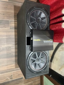 KICKER CompVR Dual Subwoofer Box Enclosure Single Port Trunk Fitment