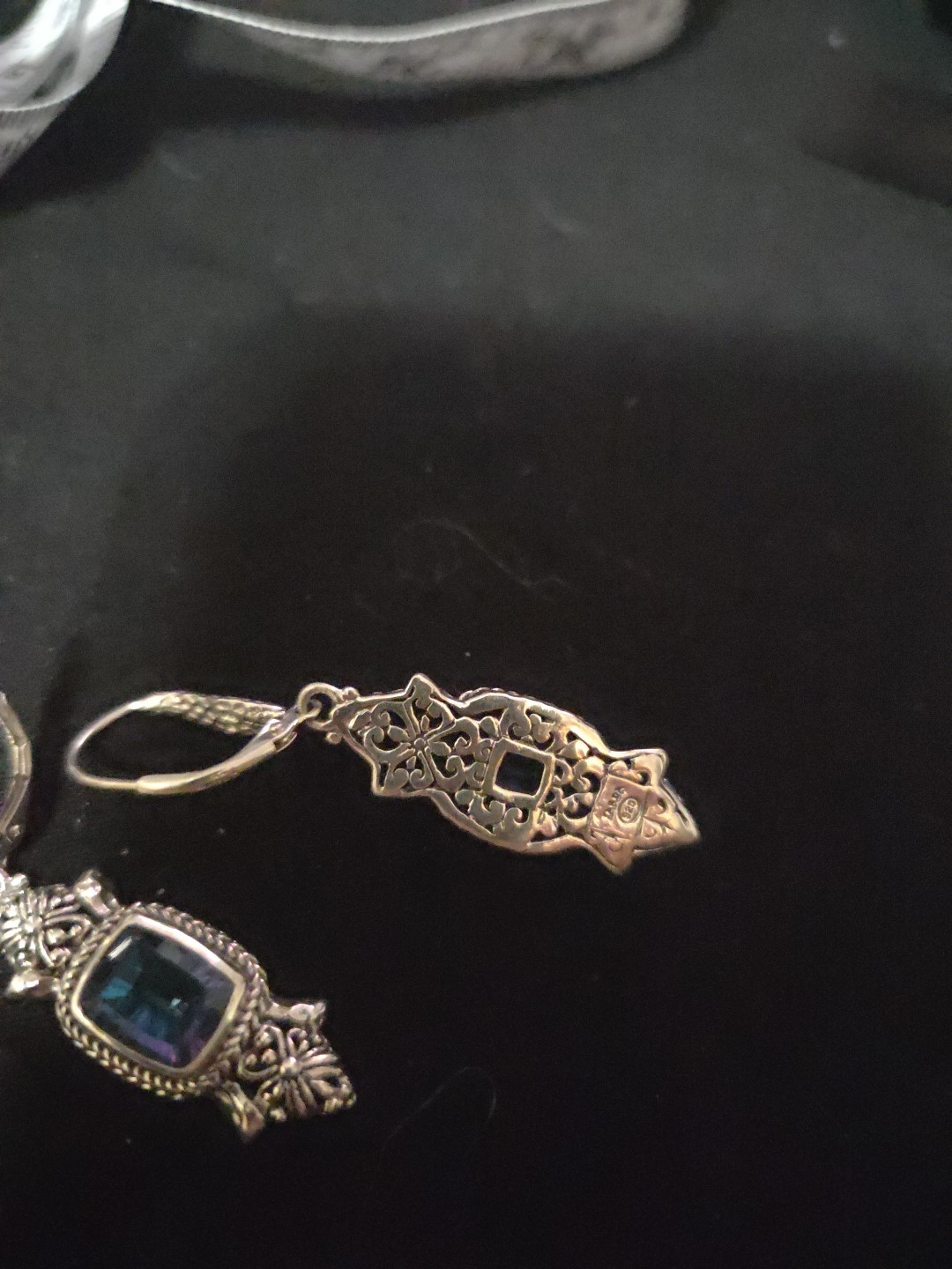 Sarda Artisan of Bali SUGARPLUM Mystic QTZ Earrings Sterling Silver