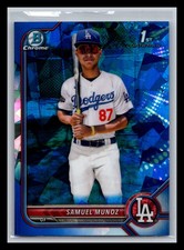 Samuel Munoz Dodgers #BCP-161 2022 Bowman Chrome Sapphire Edition Prospects