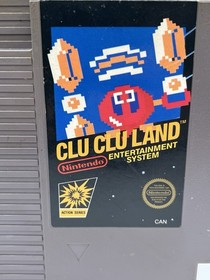 Clu Clu Land (Nintendo NES, 1985) Cart Only - Authentic - Clean Label - Tested