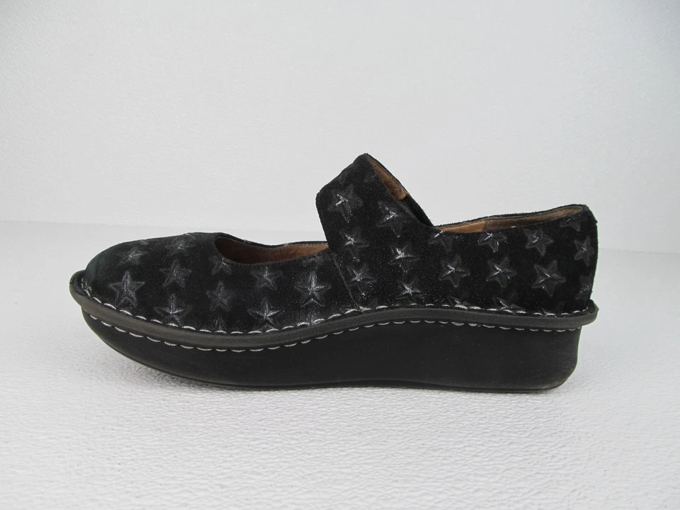 Alegria Paloma 357 Star Studded Black Leather Comfort Shoes Women's size 8.5 - Image 3 of 4