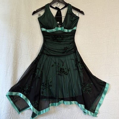 Taboo Y2K Fairy Pixie Glitter Dress S Halter Whimsigoth Forest Nymph Witchy Cute