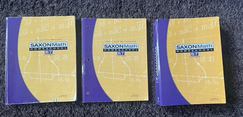Saxon Math Homeschool 8/7 Prealgebra Textbook with Tests and Solutions Manual