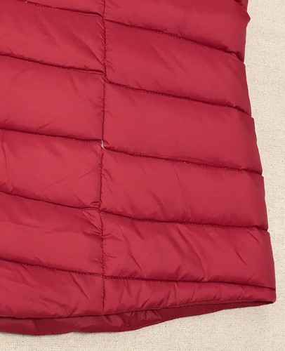 Pendleton Gilet Trapuntato Donna Tg XL Piumino Imbottitura Piuma Full Zip Rosso Tasche - Foto 15 di 15
