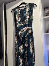 Snake Print Bodycon Midi Dress Size 8