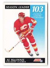 1991-92 Score Canadian Bilingual Al MacInnis #299 Calgary Flames
