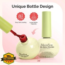 MelodySusie Gel Nail Polish Set with Mini UV Light 10 Dopamine Colors