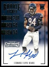 Leonard Floyd Rookie Auto 2016 Panini Contenders #206 Chicago Bears