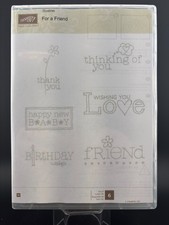 Stampin  Up For A Friend 111083 Mounted Rubber Stamp Friends Love