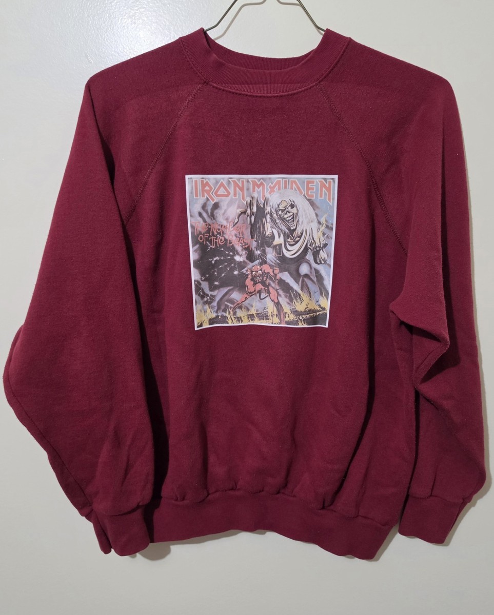 80s VTG Iron Maiden The Number Of The Beast Eddie Tultex
