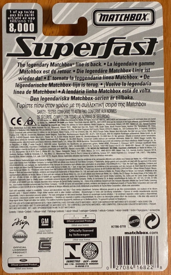 Matchbox Superfast 54 Opel Speedster Orange Limited Edition 1 of 8000 - Image 4 of 4