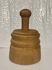 Vintage Wood BUTTER MOLD Press Pineapple Design 4x6 Large