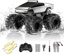 Amphibious Remote Control Car, 1:18 Monster Truck Toys for Boys RC Cars  2.4 Gh
