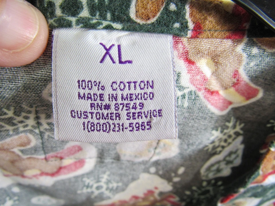 Blusa Médica de Franela SCRUBS Talla XL Verde Oso de Navidad Cuello en V Manga Corta Bolsillo Foto 4 de 4