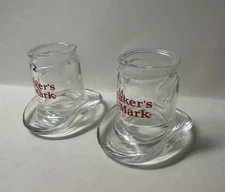 Maker’s Mark Cowboy Hat Western Shot Glass Set 1997