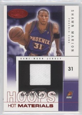 2004-05 Hoops Hot Prospects Materials Red 26/50 Shawn Marion #HM-SM2 0a1