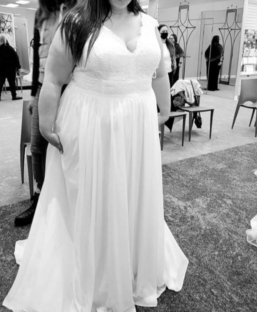 simple elegant flowy wedding dresses Ombreprom Wedding Dress Flowy Simple Halter Backless Floor Length Beading Bridal Gown main image 0