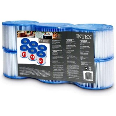 INTEX 29011 Typ S1 PureSpa Easy Set Ersatzfilter für Pool Spa Whirlpool 6 Stück