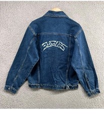 Vintage Eagles Band Tour Jacket Small Blue Jean Coat 2005 California Tour Adult