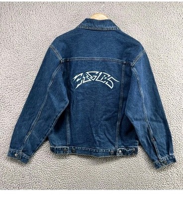 Vintage Eagles Band Tour Jacket Small Blue Jean Coat 2005 California Tour Adult