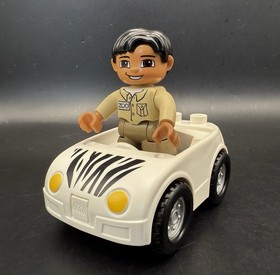 Lego Duplo MY FIRST ZOO Lot of 8 Replacement Zookeeper, Animals & Car #6136