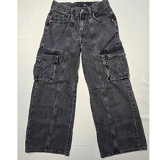 Old Navy High-Waisted Super Baggy Wide-Leg Cargo Jeans for Girls Size 12