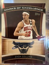 ZACH COLLINS 2025-26 TOPPS MARKS OF EXCELLENCE AUTOGRAPH BULLS AUTO Q2264