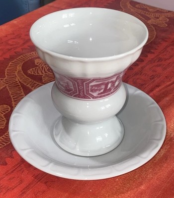 Rüdesheimer Kaffee Tasse Becher & Untertasse Heinrich Porzellan Pharisäer Asbach