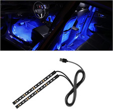 Universal Car LED Strip Light USB Port Auto Interior Decorative Lamp 12V Under