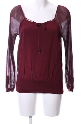 zero Chemisier Femme Rouge Viskose Casual Minimaliste (EU 34) - Photo 1/2