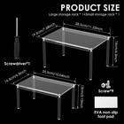 Spice Rack Organizer Kit Versatile Clear Acrylic Cabinet Organizer Set for BlnGw