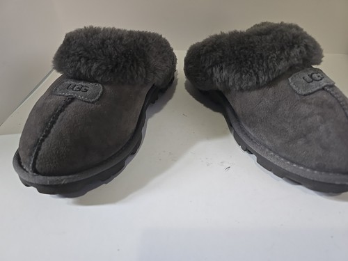 UGG COQUETTE SLIPPER Size 7 Sheepskin Slide 5125 gray UGGS - Picture 5 of 8