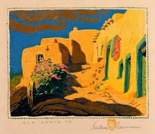 Gustave Baumann: Old Santa Fe 22x30 Archival Quality Fine Art Print