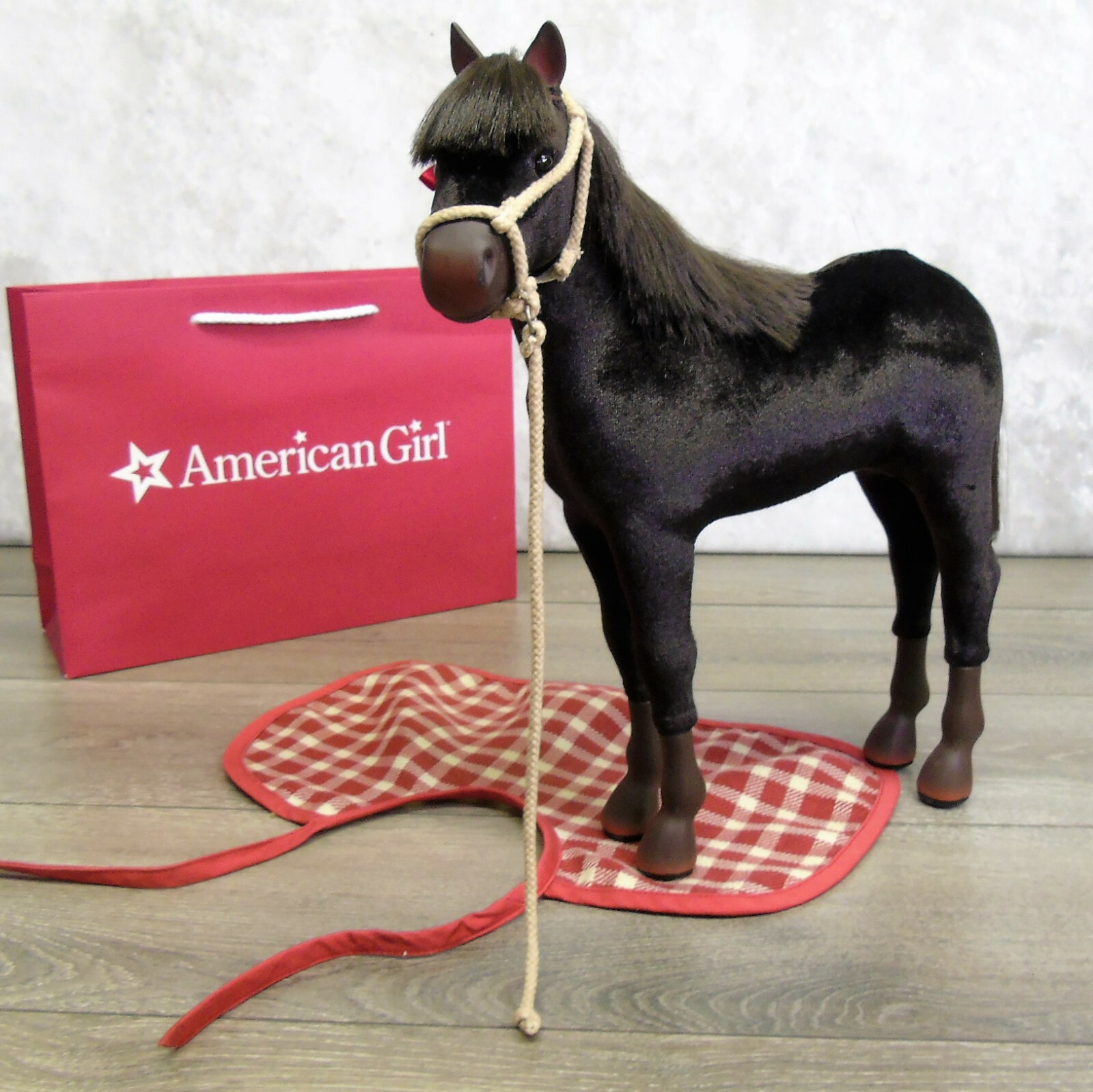 PONY American Girl Bambola FELICITY FOAL HORSE PATRIOT COLT coperta animale domestico corda supporto borsa!