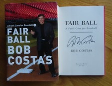 Broadcaster BOB COSTAS signed FAIR BALL Book NBC OLYMPICS WORLD SERIES FINALS 4