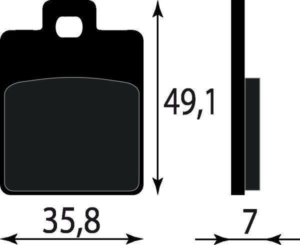 BremsbeläGe Vorne Piaggio Liberty 125 1998 1999 2000 2001 2002-image