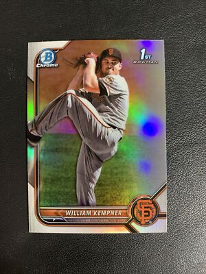 2022 Bowman Chrome Draft William Kempner Refractor 1st San Francisco Giants 