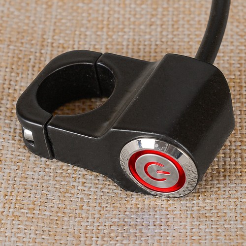 Motorcycle Dirt Bike 7/8" Handlebar Headlight Fog Light Self-Reset On Off Switch - Picture 3 of 7