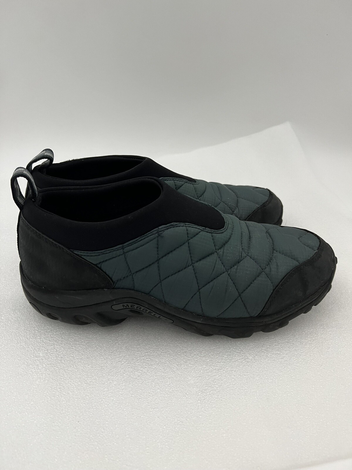 Merrell Scarpe Uomo 9 Alpine Moc Escursionismo Slip On Blu Teal Trapuntate Basse Comode