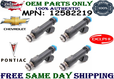 Delphi BRAND NEW OEM Fuel Injectors for 2007,08,09,2010 Pontiac G5 2.2L I4 4Pcs