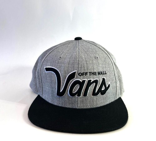 Vans 2014 Off The Wall Snapback Acryl Wolle Yupoong Mütze grau und schwarz - Bild 2 von 7