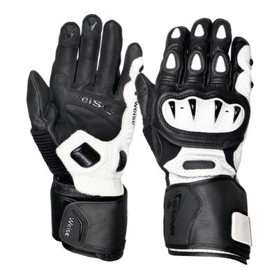 Weise Vortex sports Motorcycle kangaroo leather White glove Men's was £99.99