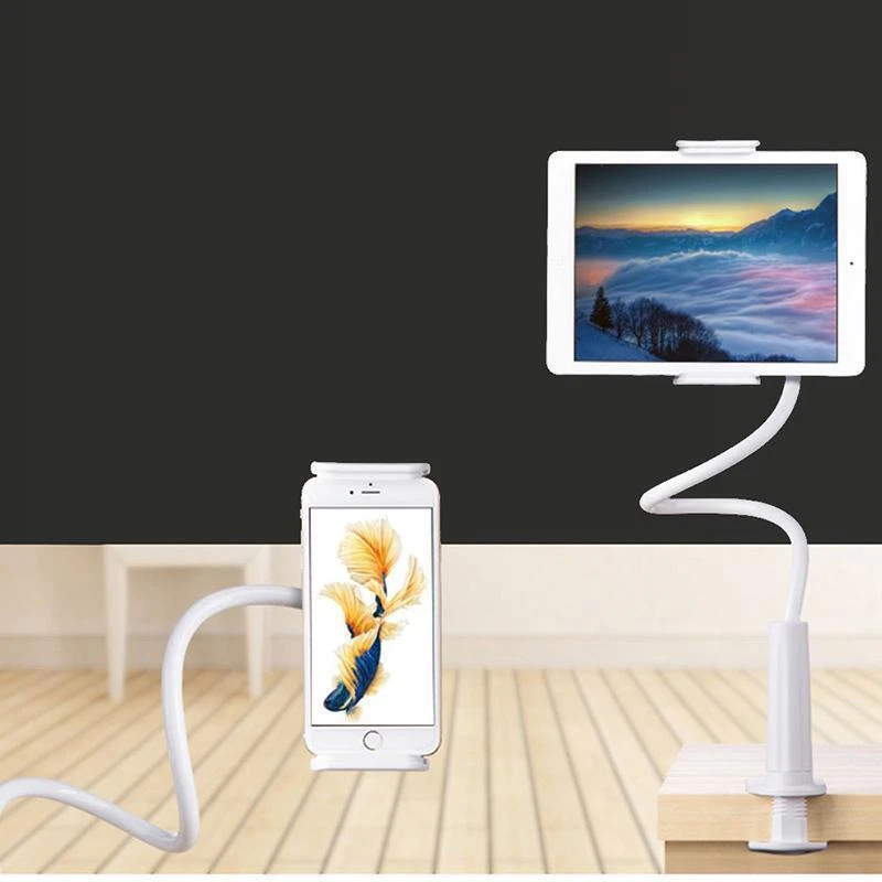 Soporte de montaje de escritorio 360º para cama perezosa cuello de cisne para iPad Samsung Android Tablet Foto 2 de 4