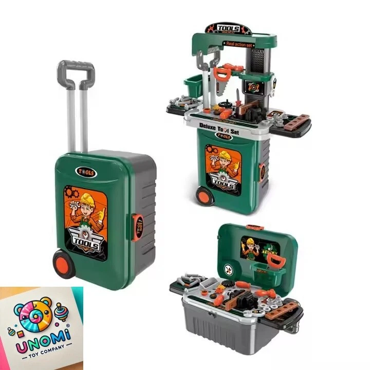 Juego de herramientas de lujo 3 en 1 para niños con maleta | Juego de banco de trabajo portátil con herramienta Foto 2 de 4