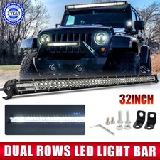 7 14 20 26 32 50 Slim Led Light Bar Spot Flood Combo Driving Truck Suv Offroad