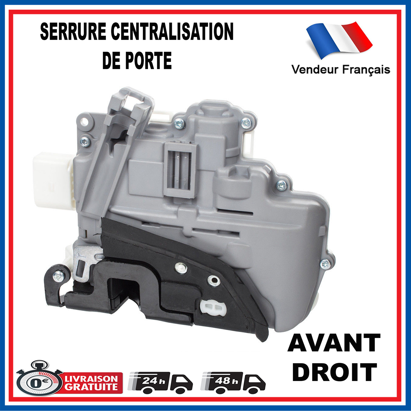 Gâche de verrouillage de porte avant droite pour Seat Leon et Altea 1P1837016