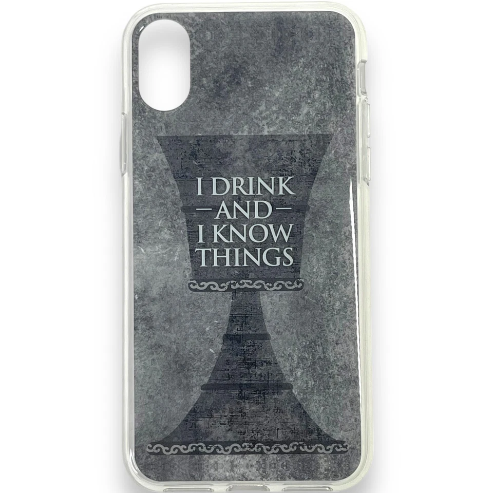 Funda Juego de Tronos GOT para iPhone X/XS I Drink and Know Things-HBO Foto 2 de 3