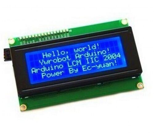 Nowy niebieski IIC I2C TWI 2004 20x4 szeregowy moduł LCD wyświetlacz kompatybilny z Arduino - Zdjęcie 1 z 3