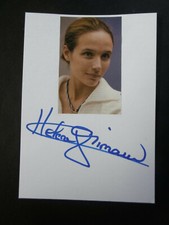 Helene Grimaud autograph signed 10x15 cm index card with magazine image